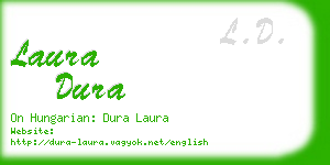 laura dura business card